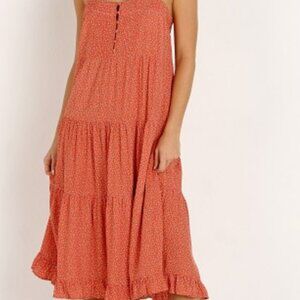 Auguste the Label Florence Market Midi Dress Rust